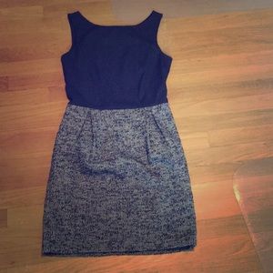 Gap navy blue and patterned dress